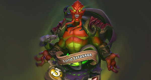 carte doree de hearthstone : seigneur jaraxxus : le jouet