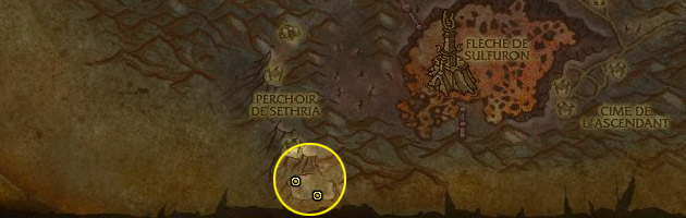 Emplacements du coffre du temps au Mont Hyjal