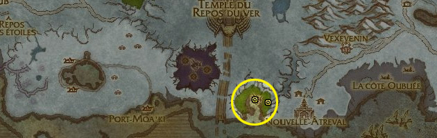 Emplacements du coffre du temps au sanctuaire draconique émeraude