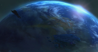 L'arrivée sur Argus se fait en Vindicaar depuis Azeroth