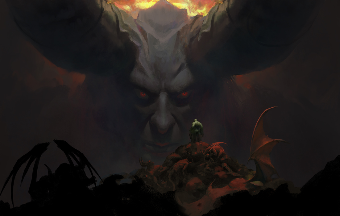 Sargeras face à Broxigar par James Zapata