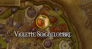 Position de Violette Soignelombre à Dalaran