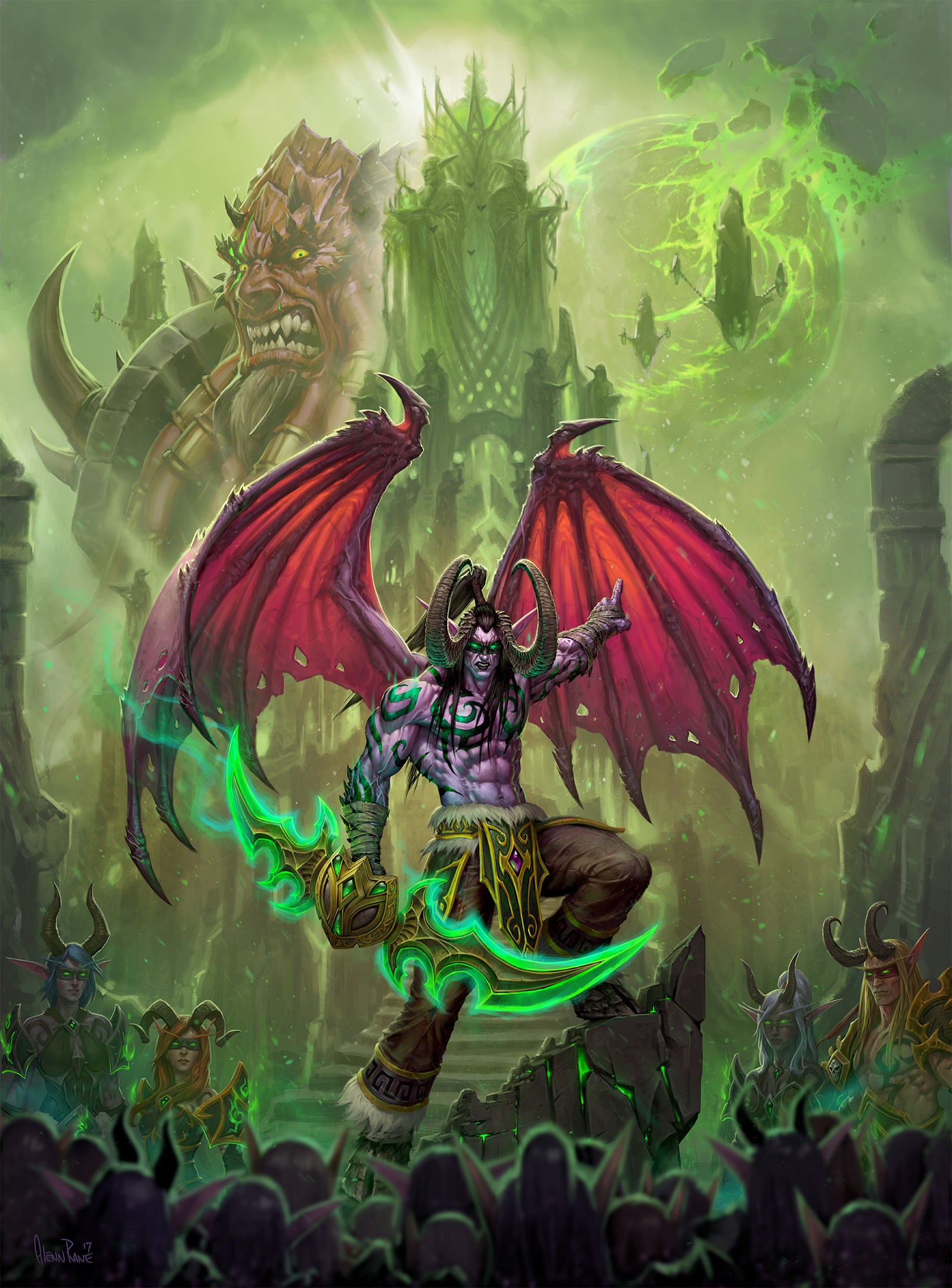 L'artwork officiel de la Tombe de Sargeras, le patch 7.2 de World of Warcraft