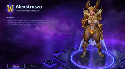 Image de Heroes of the Storm : skins Alexstrasza lieuse-de-vie, aspect dragon et reine noire