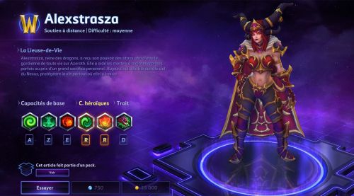 Image de Heroes of the Storm : skins Alexstrasza lieuse-de-vie, aspect dragon et reine noire