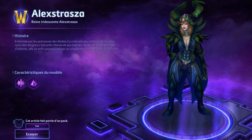 Image de Heroes of the Storm : skins Alexstrasza lieuse-de-vie, aspect dragon et reine noire