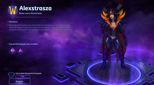 Image de Heroes of the Storm : skins Alexstrasza lieuse-de-vie, aspect dragon et reine noire