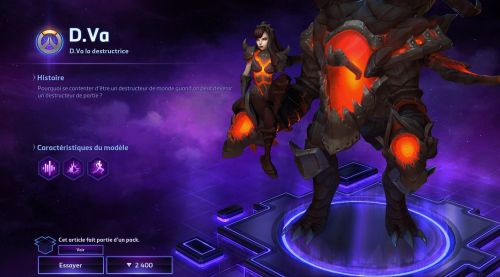 Image de Heroes of the Storm : Skins D.va destructeur