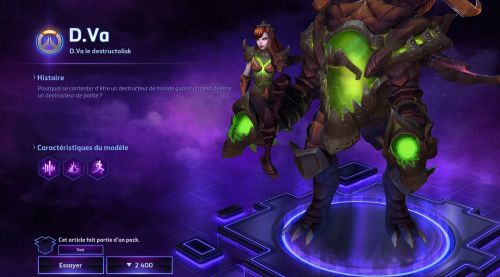 Image de Heroes of the Storm : Skins D.va destructeur