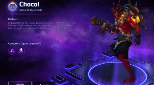 Image de Heroes of the Storm : Skins Chacal pyromane déjanté et déchu