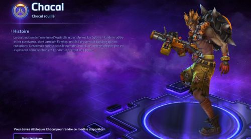 Image de Heroes of the Storm : Skins Chacal pyromane déjanté et déchu