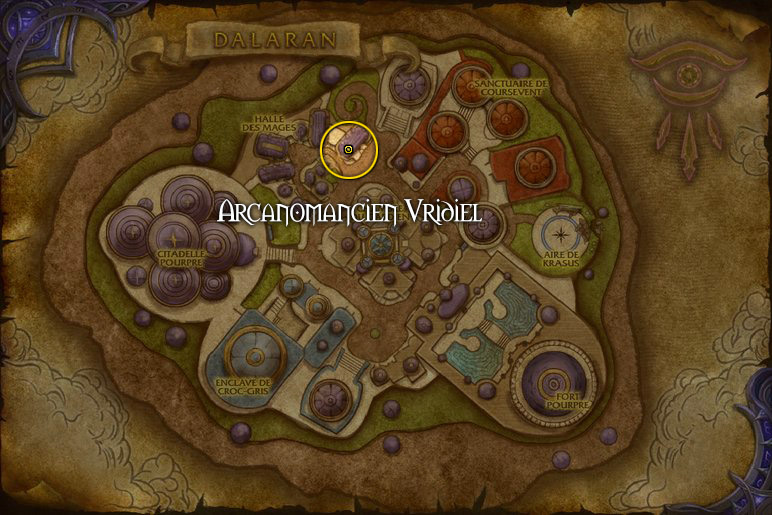 L'arcanomancien Vridiel se trouve à Dalaran