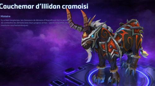 Image de Heroes of the Storm : Montures cauchemar d'Illidan patch 28