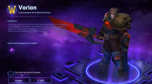 Image de Heroes of the Storm : Skins Varian patch 28