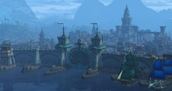 boralus : capitale de l'alliance dans battle for azeroth