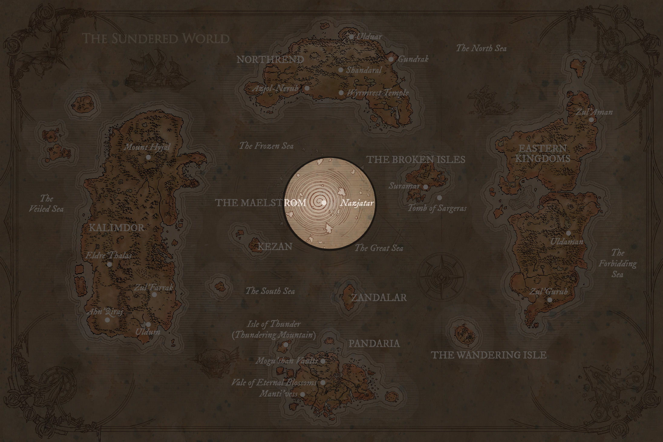 Emplacement de Nazjatar dans World of Warcraft : Chroniques, Volume I