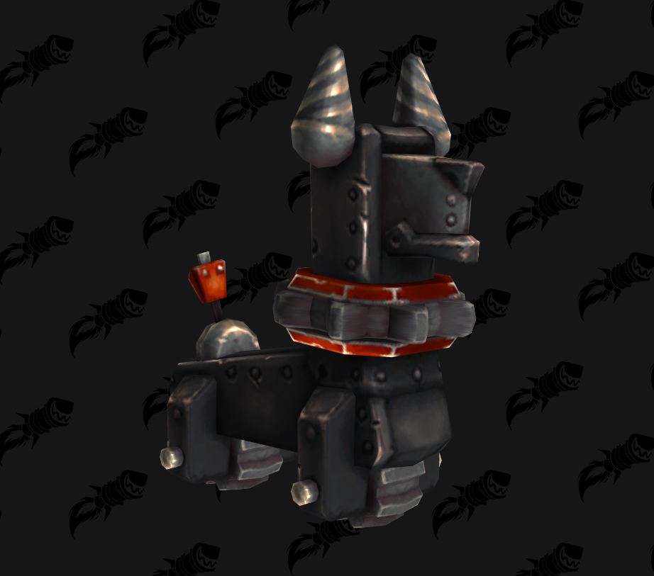 Batterie de chien d'alarme rechargeable, mascotte de BFA qui s'obtient via le donjon de mascotte Gnomeregan