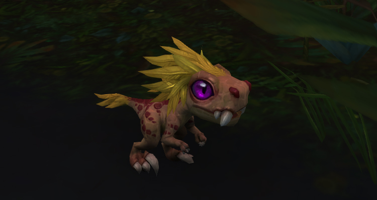 Oeuf de raptor zandalari, mascotte BFA qui s'obtient sur les rares de Zuldazar