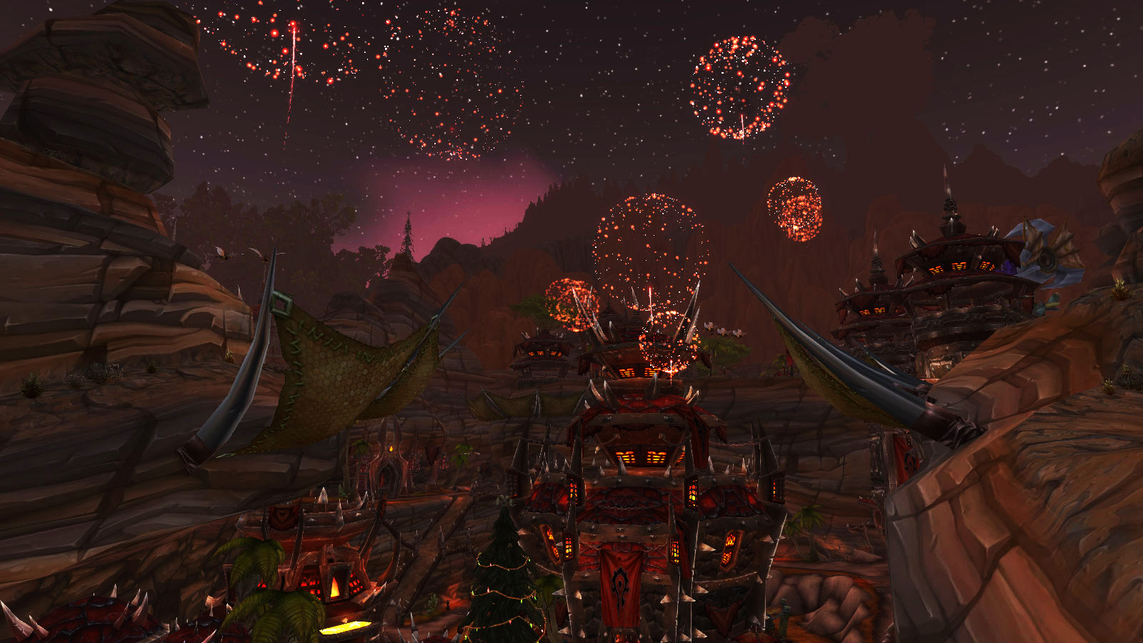 Assistez toutes les heures aux feux d'artifice tirés dans les grandes villes d'Azeroth pour le Nouvel an