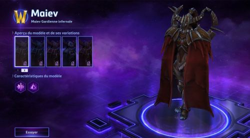 Image de Heroes of the Storm : skins Maiev gardienne et gardienne infernale