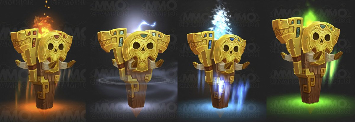 De nouveaux modèles de totems inspirés de l'architecture Zandalari