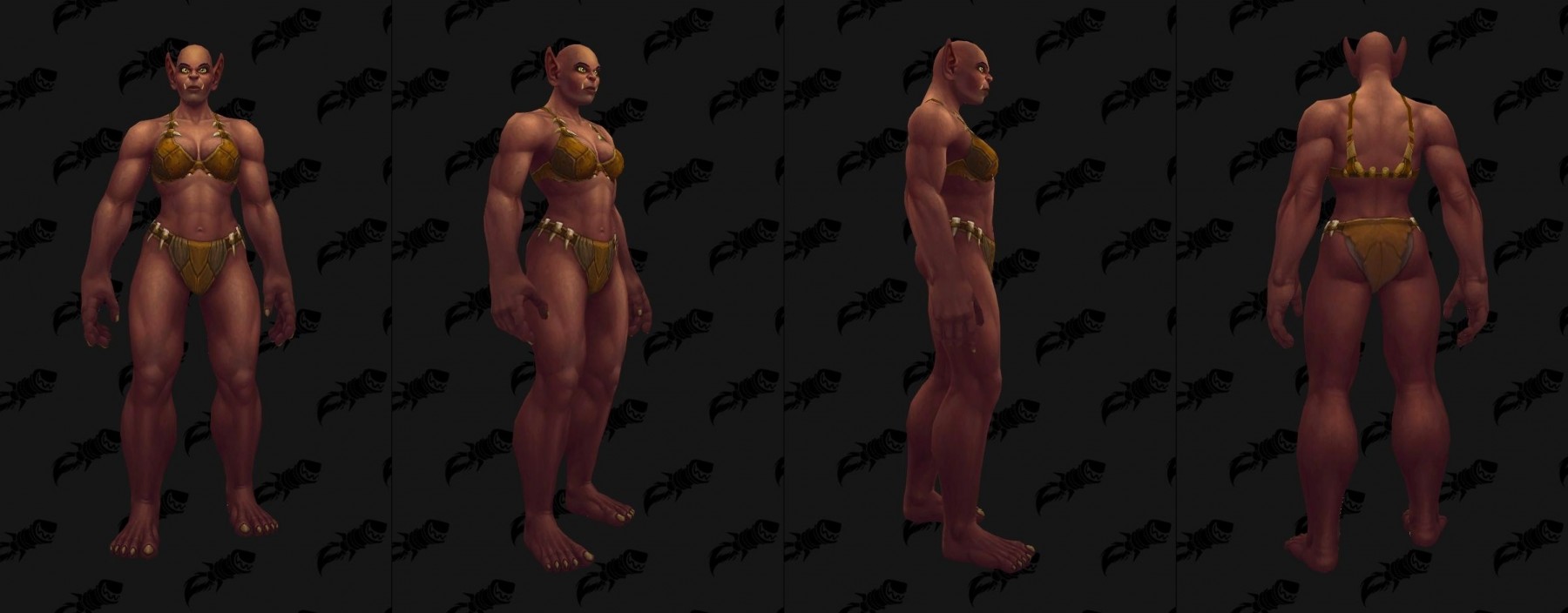 Couleurs de peau des Orcs Mag'har (femme) à Battle for Azeroth