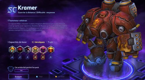 Image de Heroes of the Storm : skins Kramer flammeur vétéran et saccageur gangrené