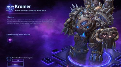 Image de Heroes of the Storm : skins Kramer flammeur vétéran et saccageur gangrené