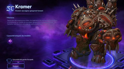 Image de Heroes of the Storm : skins Kramer flammeur vétéran et saccageur gangrené