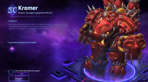 Image de Heroes of the Storm : skins Kramer flammeur vétéran et saccageur gangrené