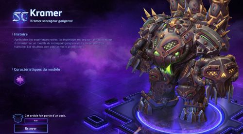 Image de Heroes of the Storm : skins Kramer flammeur vétéran et saccageur gangrené