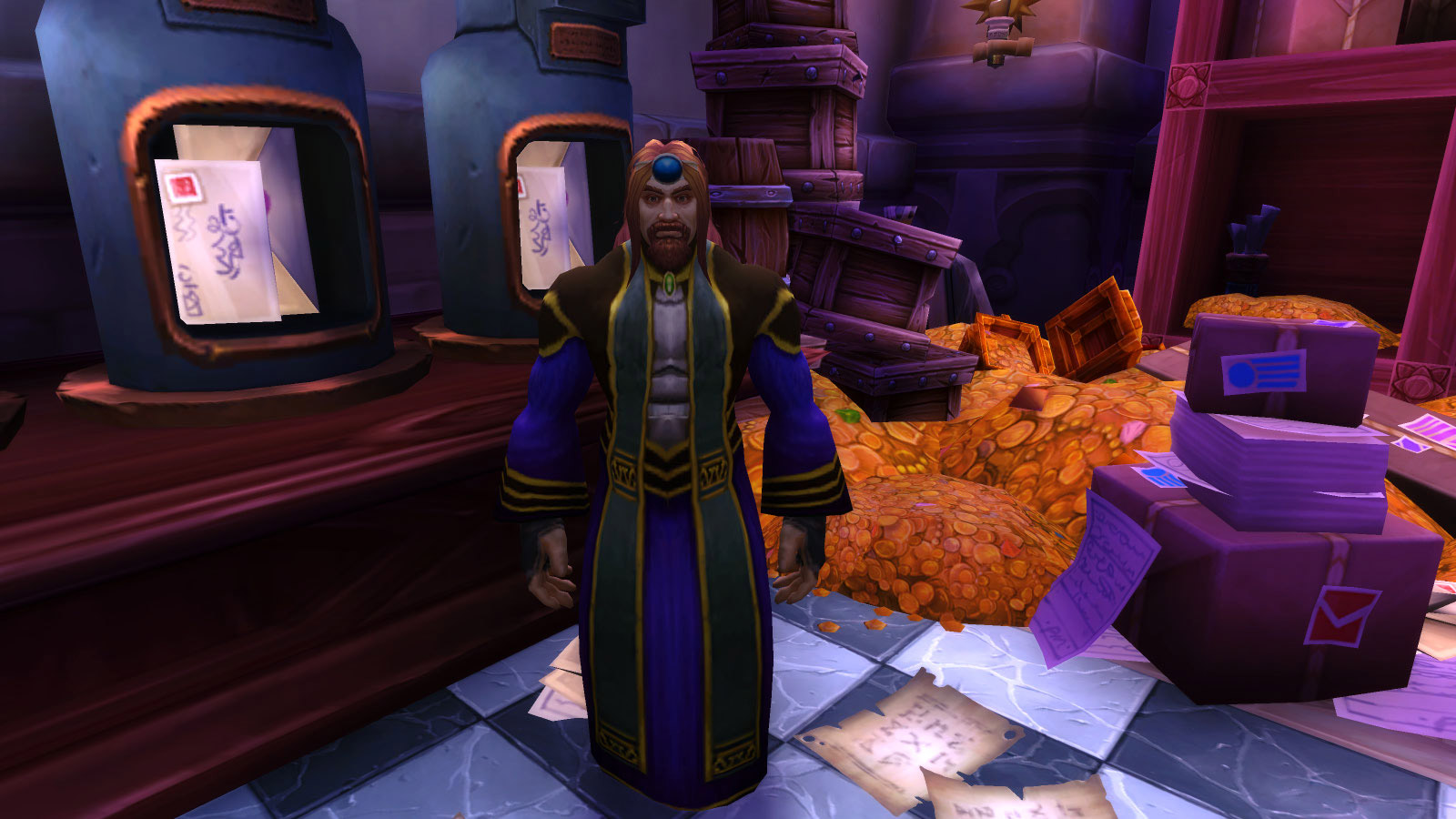 Le Maître de poste de Dalaran vous confie une suite de quêtes qui vous conduit à jouer les coursiers