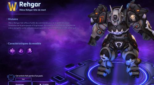 Image de Heroes 2.29.8 : skins Méca Rehgar