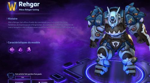 Image de Heroes 2.29.8 : skins Méca Rehgar