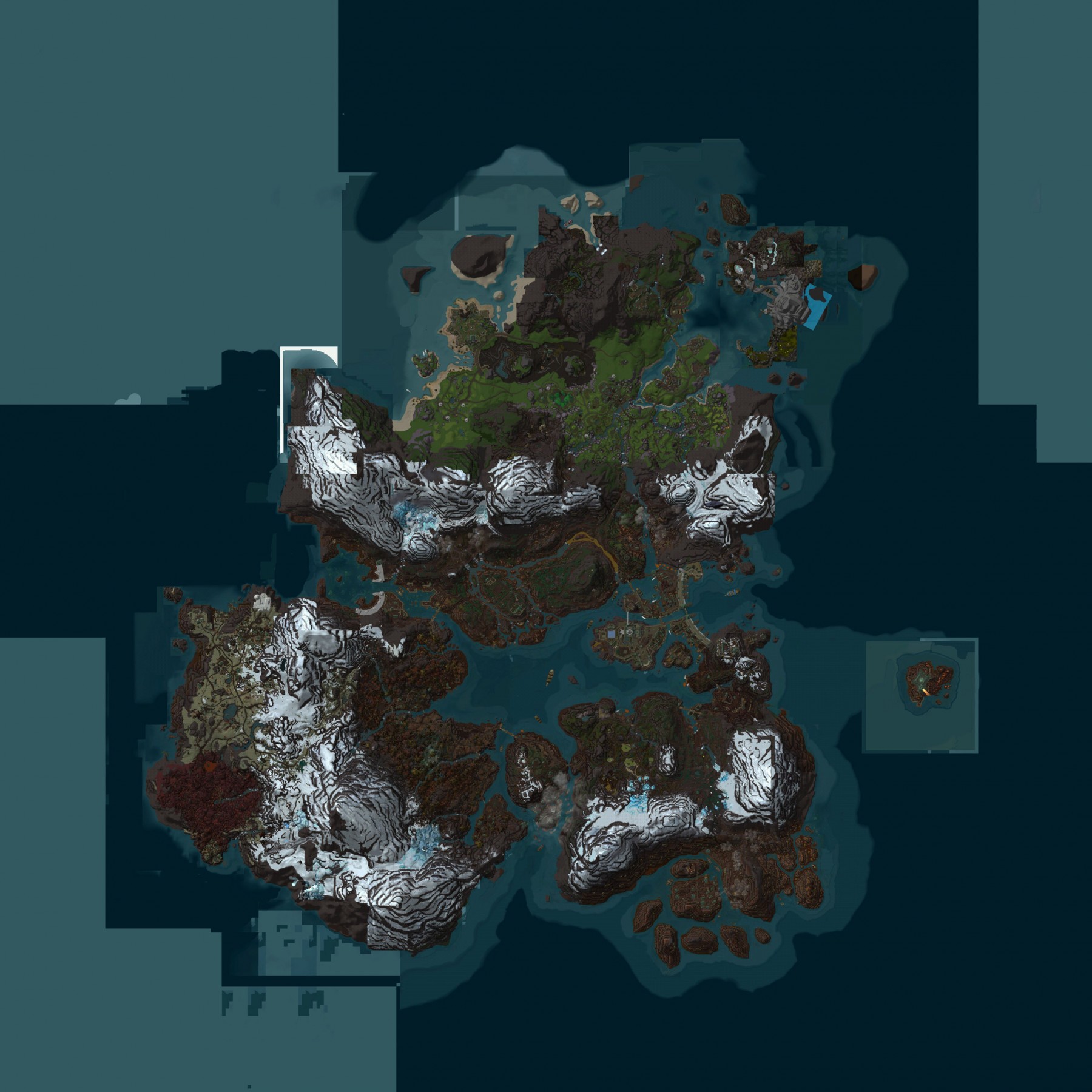 Map du continent Kul Tiras