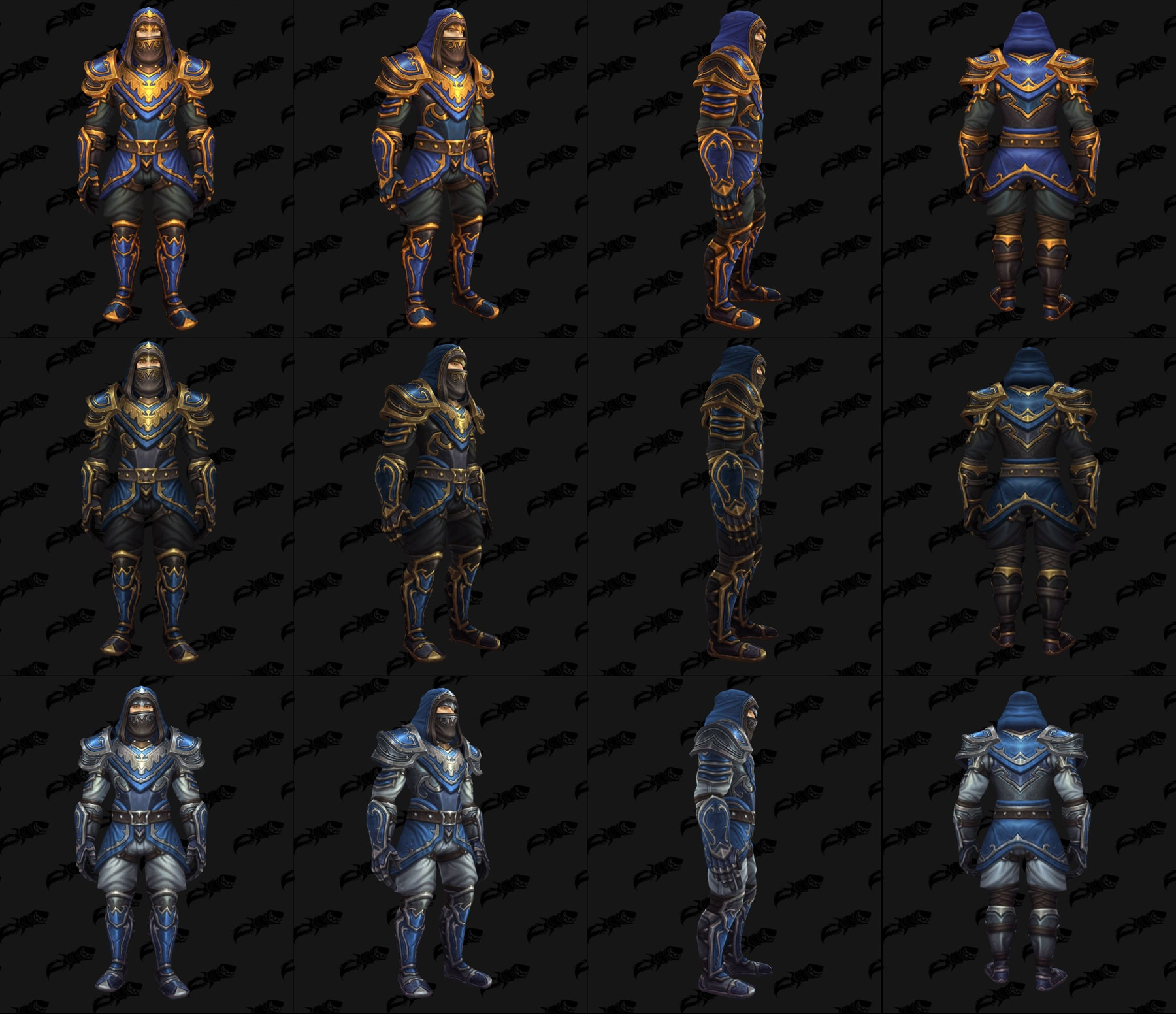 Ensembles Front de guerre (Alliance) en cuir - Tier 1 - Battle for Azeroth