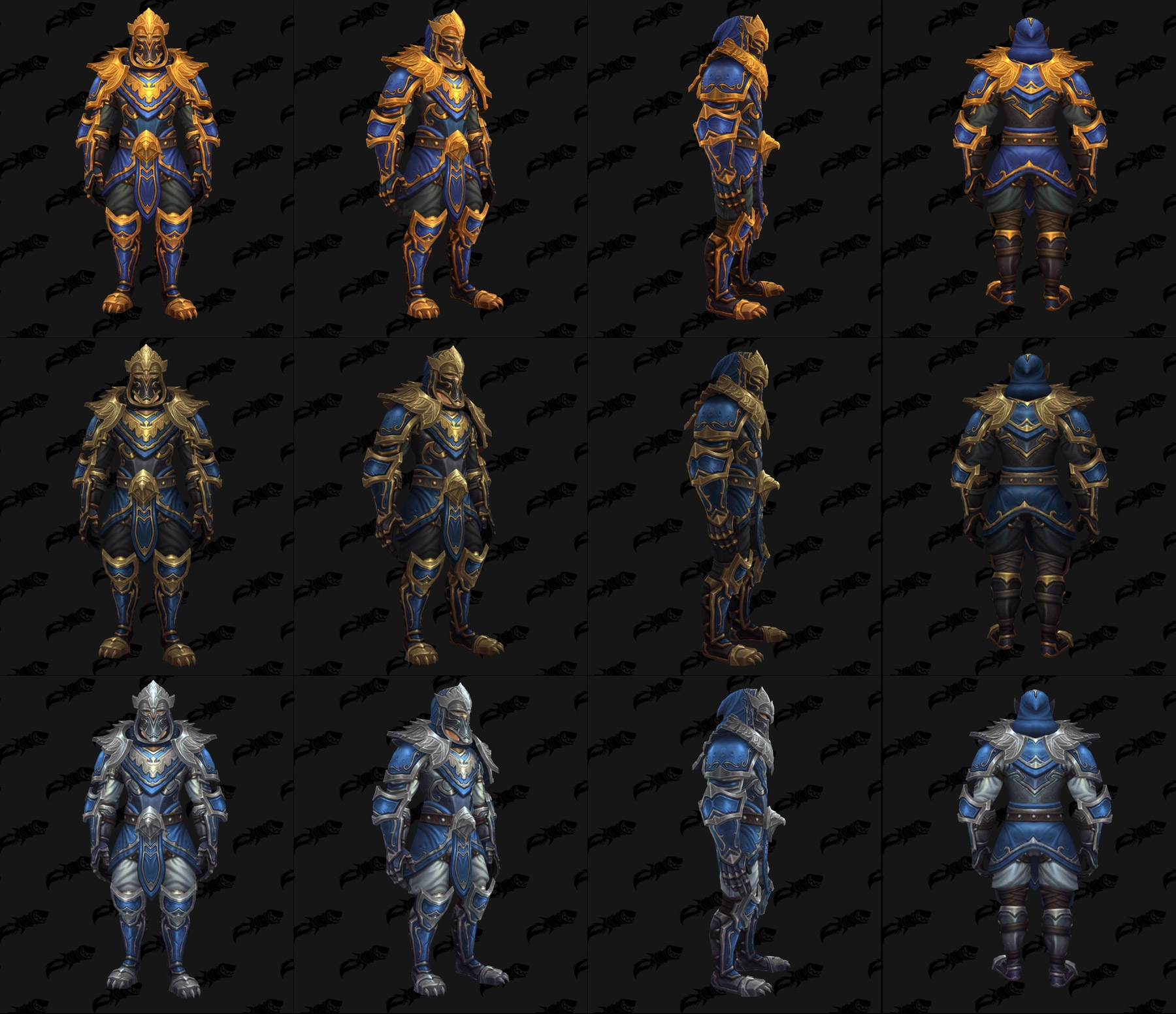 Ensembles Front de guerre (Alliance) en cuir - Tier 3 - Battle for Azeroth