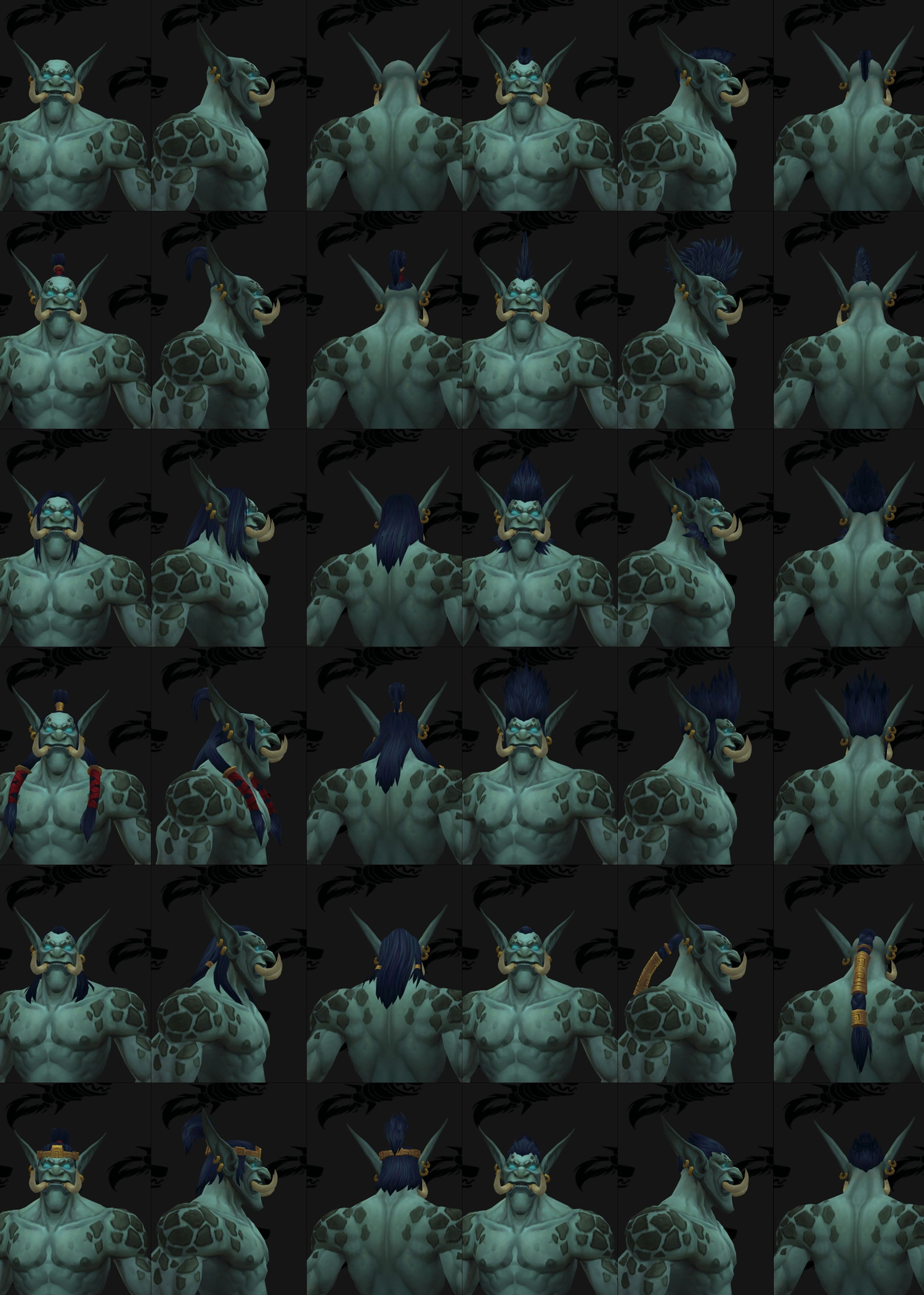 Coiffures Troll zandalari