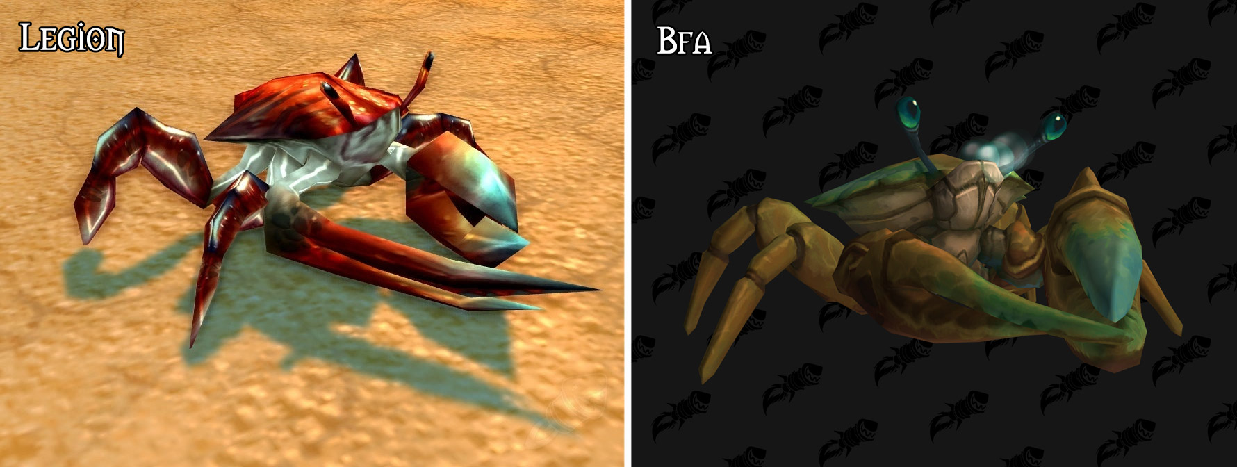 Refonte du modèle pour le crabes à Battle for Azeroth