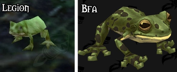 Refonte du modèle pour la grenouille à Battle for Azeroth