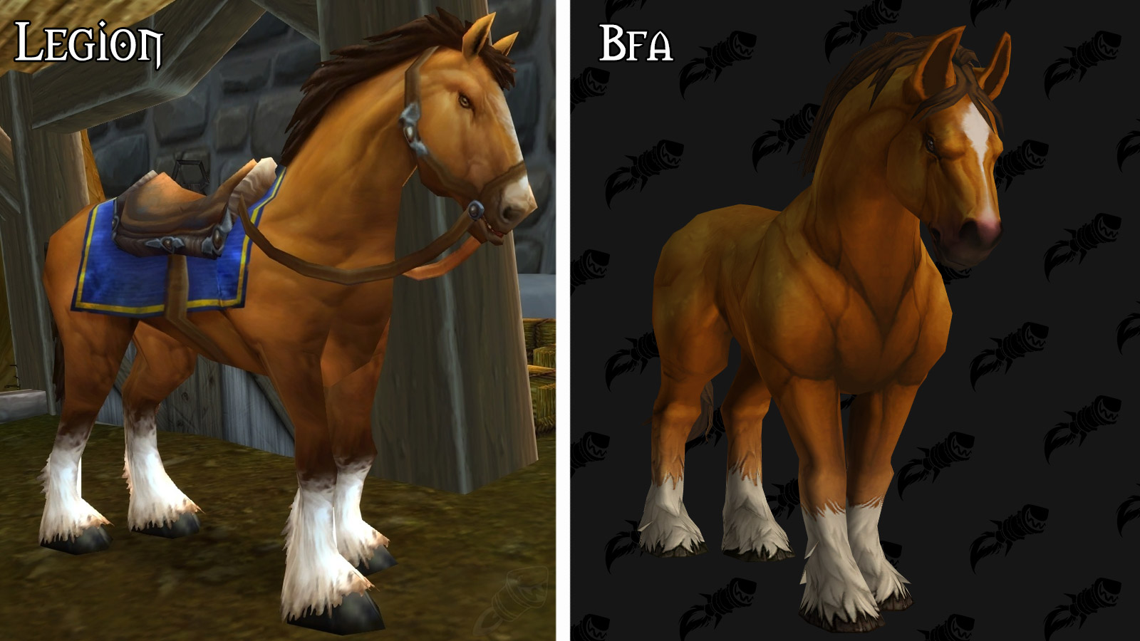 Refonte du modèle pour le cheval à Battle for Azeroth