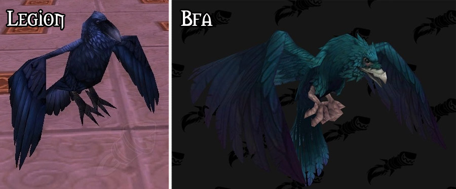 Refonte du modèle pour le corbeau à Battle for Azeroth