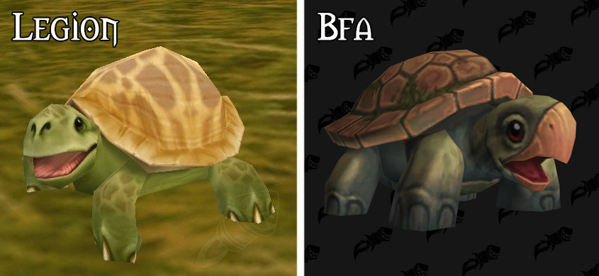 Refonte du modèle des tortues à Battle for Azeroth