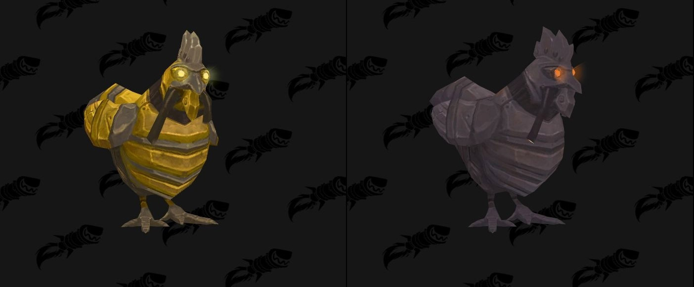 Refonte du modèle pour le poulet mécanique à Battle for Azeroth