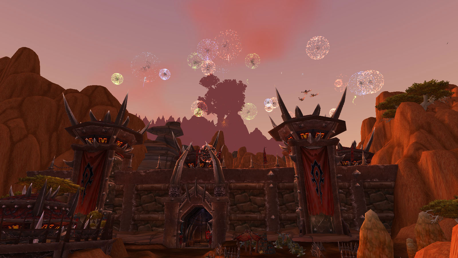 Feux d'artifice à Orgrimmar