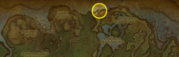 Emplacement de la taupe mécanique à Nagrand