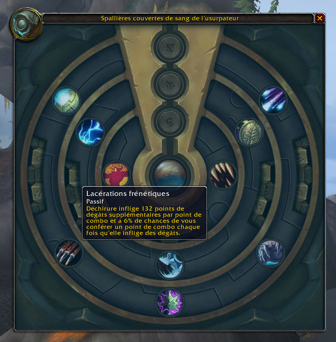 Trait d'azérite sur une armure de raid Normal