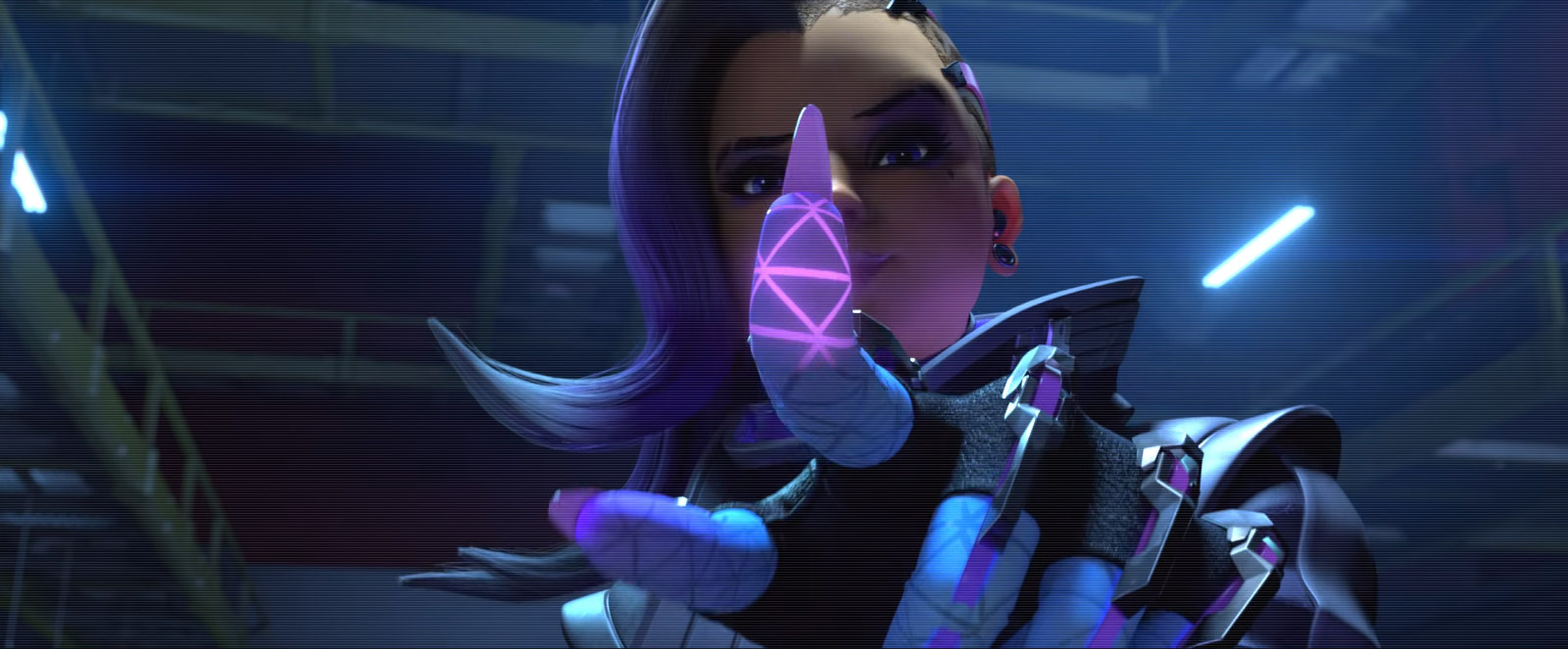 Sombra utilisant le boop à la toute fin du court-métrage