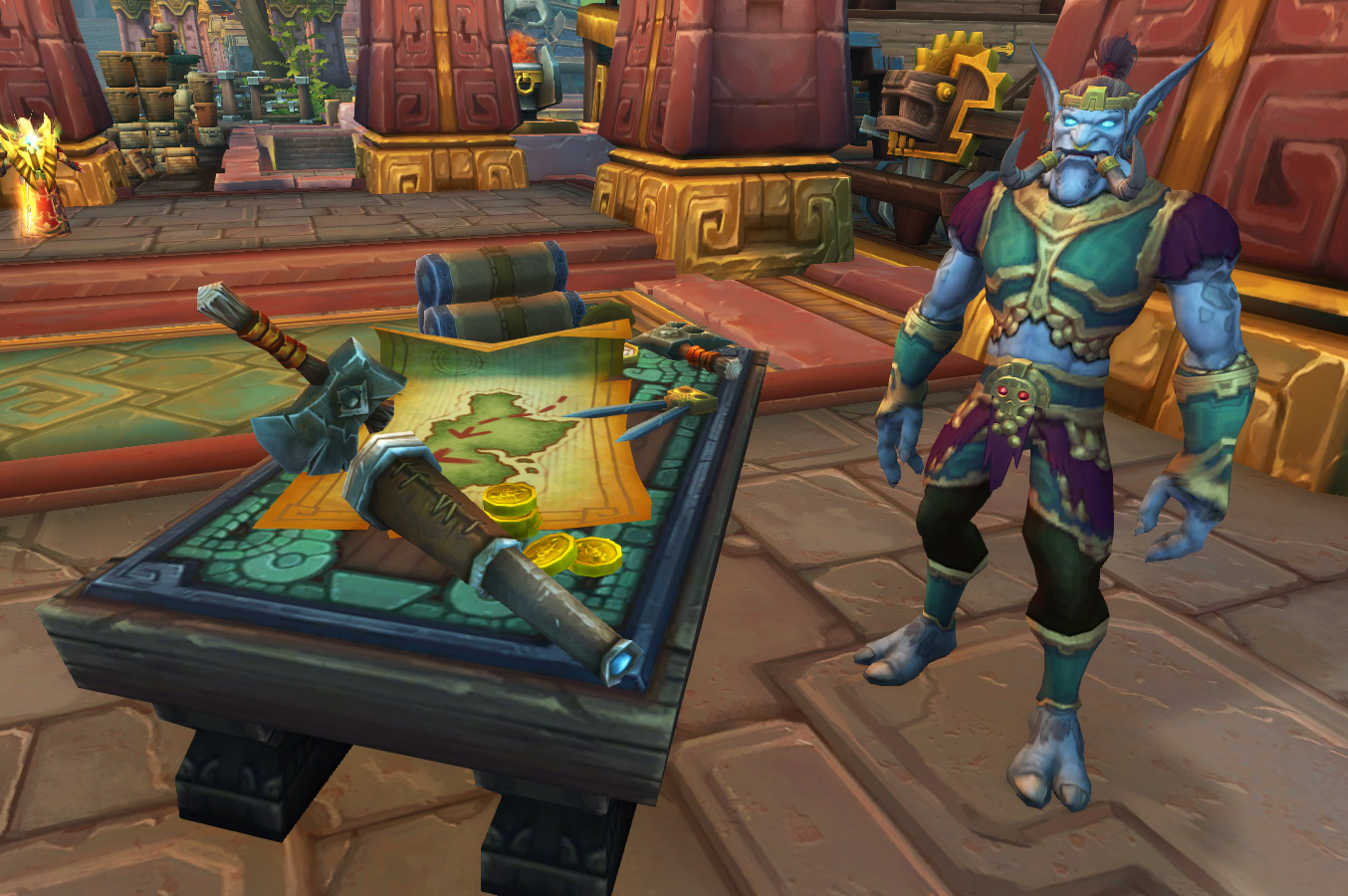 Capitaine Rez'okun sur le port de Zuldazar