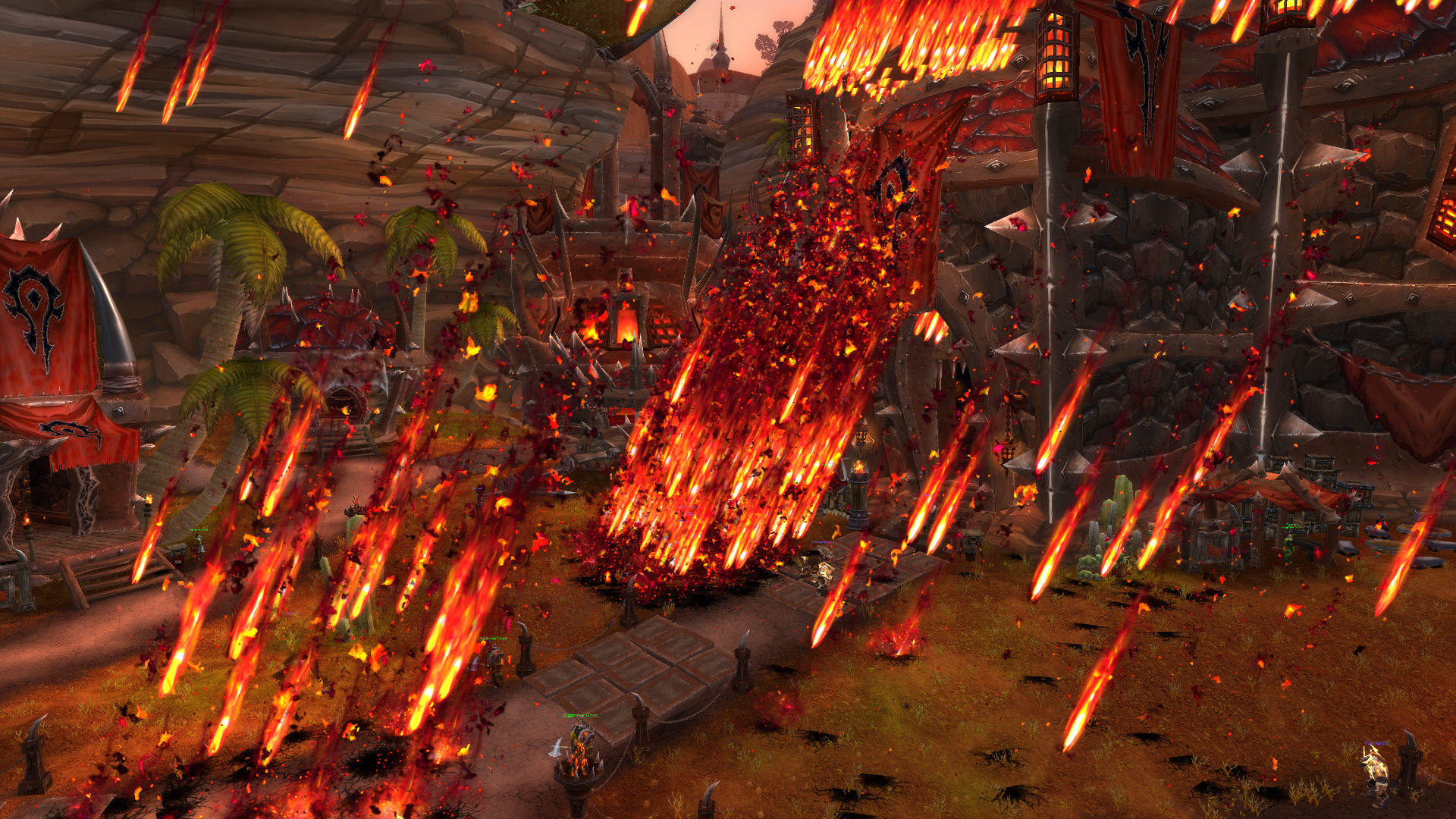 Pluie de feu sur Orgrimmar sur la bêta de Battle for Azeroth